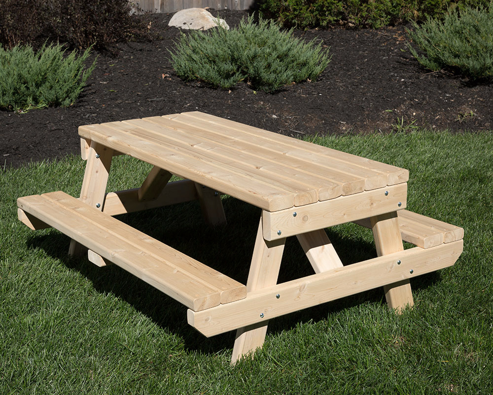 Children's cedar picnic table.