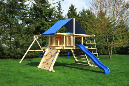 Cedar Clipper Swing Set