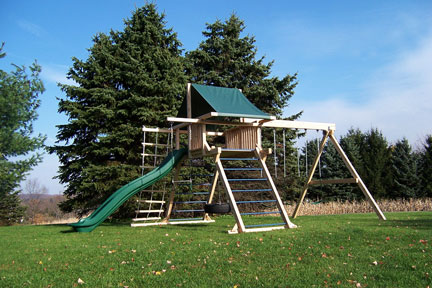 The galleon Cedar Swing Set