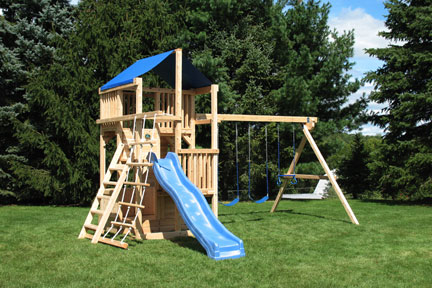 Cedar Swing SEt with Ladder