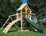 Arched Wood Roof Play Set
