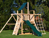 Wooden Play Set Rock Wall