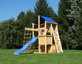 Swing Set with Rope Ladder