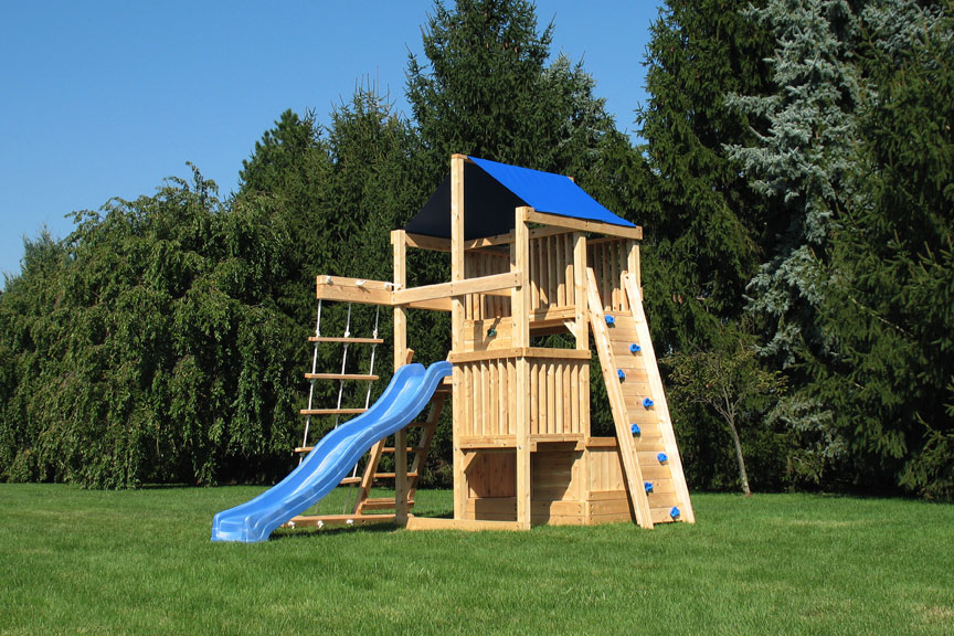 Swing Set Rock Wall