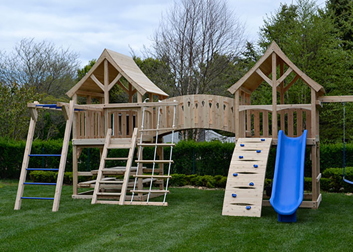 Majestic Double with wooden swing set options in Southampton, NY