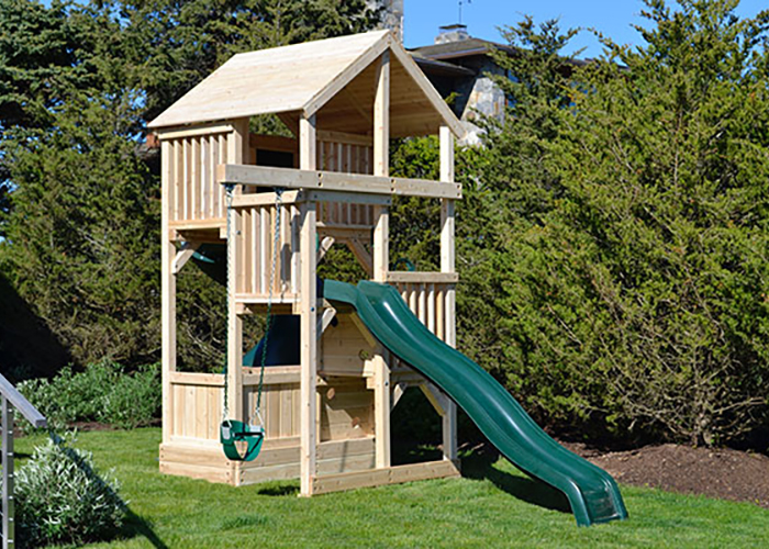 Triumph Play Systems Quad Space Saver Deluxe on the water front in Watermill, NY