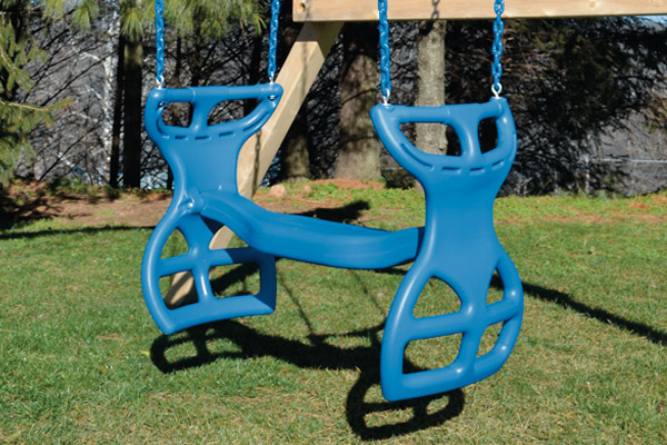 Play set swings and slides options.