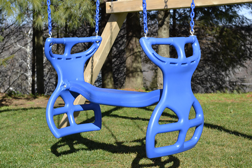 Play set swings and slides options.